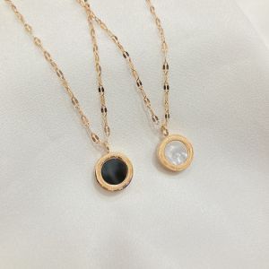 Kalung Wanita Titanium Angka Romawi Fashion Korea ANTI KARAT