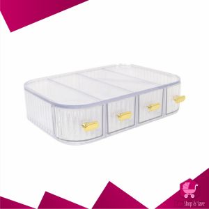 BabyShop-C1073 Rak Laci Mini Kristal Akrilik Transparan Organizer Meja Laci Mini Aksesoris Serbaguna