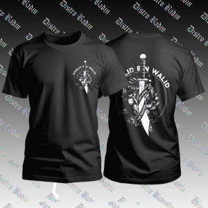 Kaos Dakwah Pria Sword Of Lord Khalid Bin Walid distrobadju bahan Cotton Combed soft tebal