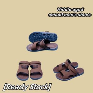 Ready stock new outdoor wear mens beach shoes breathable summer driving sandals non-slip