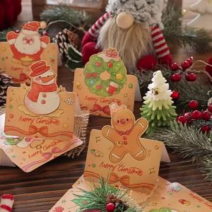 {SG Local} Christmas Fortable Greeting Card 98 x 136mm Christmas Eve Handwritten Blessing Message