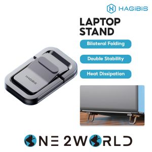 HAGIBIS ZN1 Laptop Stand: Compact Stable Ergonomic Design with Heat Dissipation Enhanced Durability and Multiple Height Options for Ultimate Comfort