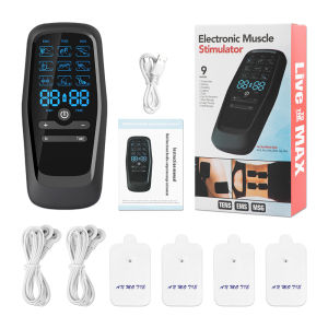 Suolaer TENS Body Massager Low-frequency Pulse 9 Modes Adjustable USB Rechargeable Pain Relief Machine for Neck Back Shoulder Massage Slimming Device