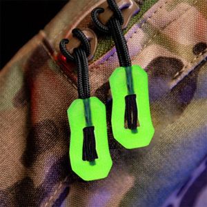 ROMETER 5Pcs/Set Outdoor Tool Glow In The Dark For Coats Jackets Bag Accessories Ideal Kit Markers Anti-theft Zipper Tent Zippers Pull Rope Zipper Puller Night Zipper Rope