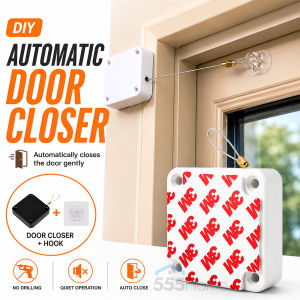 [SG] Automatic Door Closer / Punch-Free / Adjustable Door Closer /Drawstring Auto Sensor Close Doors
