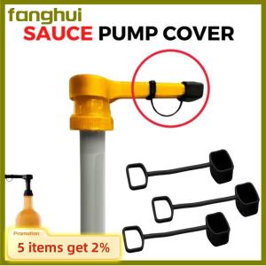 fanghui 5 10 PCS Coffee Syrup Pump Tip Cap Covers Pourer Cap Syrup Covers Caps Silicone Fits For Syrup Pump Pour Dispenser