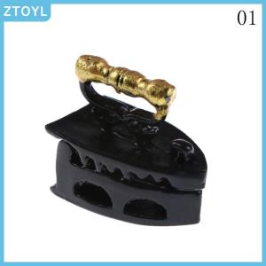 ZTOYL Dollhouse Room Model Mini Old Miniature Iron clothes Tool