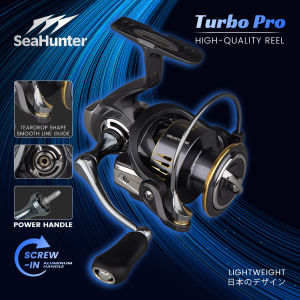 SeaHunter TURBO PRO Reel Spinning Power Handle 5+1BB 5.2:1 Drag 15KG Smooth Reel Pancing CNC Aluminum Spool Fishing Reel