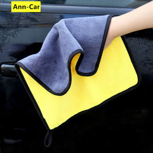 【Ann-Car】30x60cm Microfiber Cleaning Cloth Microfiber Towels for Cars Scratch-Free Highly Absorbent Reusable Car Wash Cloth Household Kitchen Window Cleaning