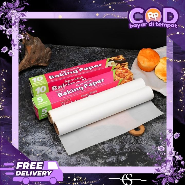 Paper Baking Roti Baking Paper Kertas Minyak Baking Kertas Roti Alas Roti Silicone Oil ...