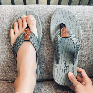 【39-46】Venus Slippers for Men Big Size On Sale Soft Slipper Korean Style Men Flip-Flop Beach Thick Bottom New Males Fashion Black Sandals Anti-Slip Casual Outdoor Slipper Sandal