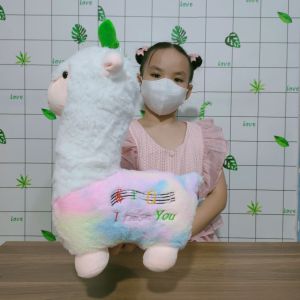 GẤU BÔNG CỪU SỮA LÔNG MỊN LẠC ĐÀ ALPACA MUSICAL LẠC ĐÀ ĐEO TAI PHONE MẪU MỚI CAO CẤP LÔNG MỊN