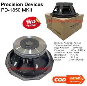 Component Subwoofer 18 Inch Precision Device PD-1850 MKII Speaker Subwoofer 18