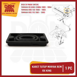 Karet Tutup Minyak Rem RX KING (PSP) - Rubber Seal Sil Oil Oli Master Rem Atas YAMAHA RXK / RXS