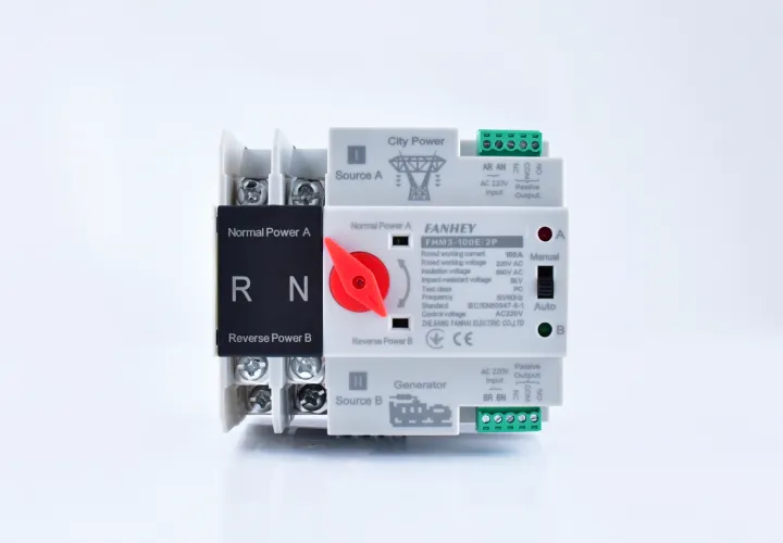 AUTOTEC Automatic Transfer Switch ATS 2P 63A 220VAC 60Hz Dual Power ...