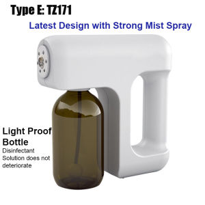 SG SELLER FAST DELIVERY K5 Wireless Nano Disinfection Spray Gun Blue Ray Disinfectant Spray Gun UV Nano Atomizer and Sanitizer/Surface Disinfectant Liquid 5L/Nano Mist Portable