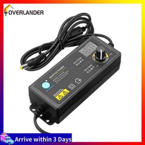 [7 Days Money Back Guarantee]3-36V 60W Power Adapter Adjustable Voltage with Display Screen US Plug[Receive within 3 Days]