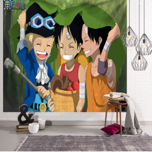One Piece Tapestry wall Hanging Cloth Live Background Cloth Home Decoration Tapestries Curtain