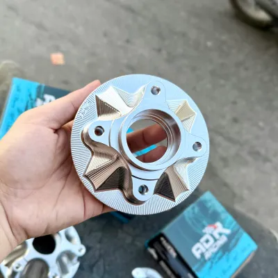 Cùi đĩa nhôm CNC ADR Sirius Ex150 Ex135 chính hãng Malaysia lắp đặt như zin