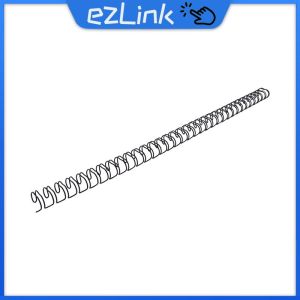 100pcs Double Loop Wire Spring Notebook Spiral Spring Plastic Binder White Black Binder For Brochure Binding