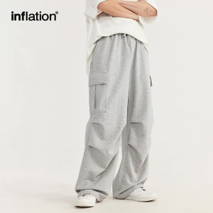 INFLATION brand mens youth cool workwear wide leg sanitary pants 2024 spring/summer new product trendy brand sports air conditioning pants casual pants