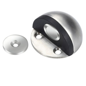 Chặn cửa bán nguyệt inox chặn cửa nam châm,kèm miếng dán tường 3M đồ ốc vít -BeloveShop