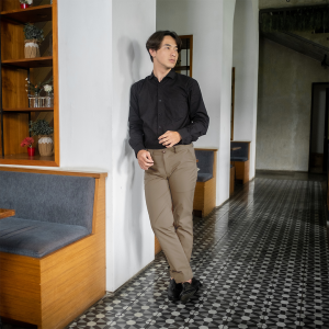 BAPIN Digga Formal Pants - Celana Kerja Kantor Pria Formal Mocca