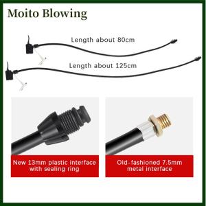 Moito Bicycle Air Pump Extension Tube Pump Bicycle Hose Air Pump Connector Bike Air Pump Tire Inflator Nozzles Accessories Pump Hose