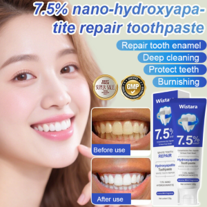 Nano Hydroxyapatite Repair Toothpaste 7.5 Percent Formula Strengthens Enamel Reduces Stains Oral Care