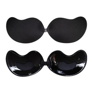 iQOO Casual Plain Push Up Breathable Mango Shape Self Adhesive Reusable Invisible Nipple Pad Bra for Woman