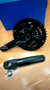 crank Shimano altus mt210-3speed hollowtech 2crank sepeda MTB crankset Shimano 3 speed