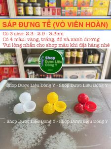 Sáp Nhựa Đựng Tễ 1kg Đường Kính 2.3 - 2.9 - 3.3cm