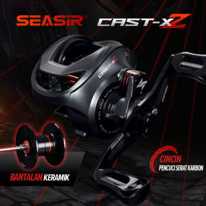 [OFFICIAL] SEASIR CAST X2 Reel BC Reel Pancing Baitcasting Kumparan Aluminium Rasio Gigi 7.3:1 6+1 Bantalan Bola Ganda Gagang Pegangan Serat Karbon 9kg Tarikan Maks Gulungan Pancing Umpan Casting BFS Gulungan Pancing Air Asin Segar #RyobiSeasir