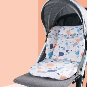 WARM STOP Washable Kids Baby Seat Cushion Rainbow Stripe Cartoon Pram Cushion Stroller Accessories Trolley Mattress Pushchair Car Mat Baby Stroller Cushion