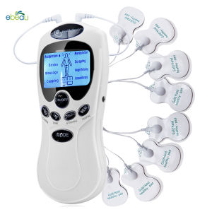 ebeau 8 Pads Neck Massager Back Massager Digital Therapy Machine Tens Massager Electronic Pulse Massager Body Shaper Slimming Electronic Massage Machine Tens Acupuncture Massager for Back Pain