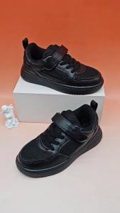 Childrens Fashion Sports Shoes Black Student Kids Boys & Girls Non Slip Flat Walking Shoes Lightweight Breathable Tennis2026
