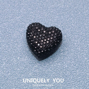 Metal texture jibbitz charm Shoe Buckle Shoe Accessories Clover Letters DIY metal Texture Decorative Buckle