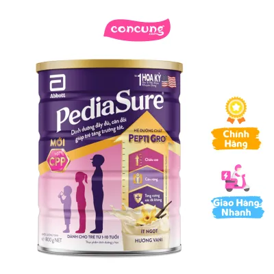 Abbott PediaSure Hương Vani 1-10 tuổi 800g