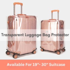 Transparent PVC Travel Luggage Bag Protector Cover