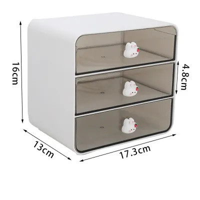 Tủ Mini Để Bàn Thiết Kế 3 Ngăn Chất Liệu Nhựa Có Ngăn Kéo Tủ Đựng Đồ Decor Bàn Học Sắp Xếp Đồ Dùng Gọn Gàng Đa Năng