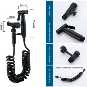 Tandas tangan pancuran mandian Sprayer bilik mandi 304 tandas keluli tahan karat Bidet Sprayer Bidet Sprayer untuk tandas bilik mandi tangan dipegang pancuran air semburan