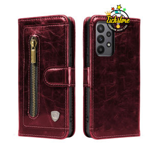 Case Samsung A53 Terbaru Extra Zip Premium Super Zipper Pocket Card and Money Full 360 Degree Mewah Flip Cover Auto Lock Case Kesing Kulit COD Bayar Di Tempat