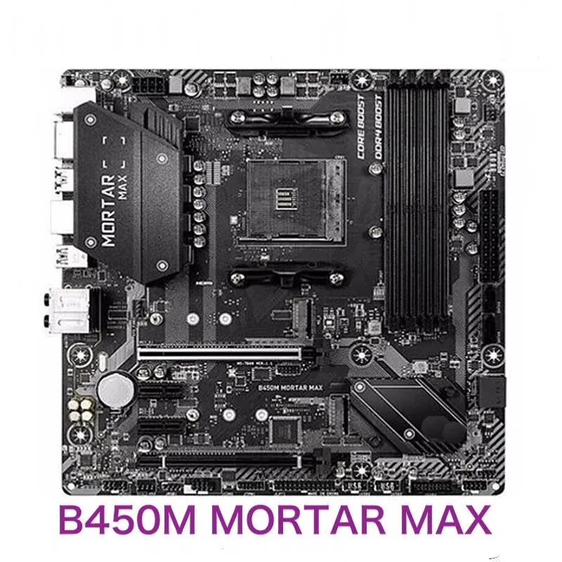 MSI B450M MORTAR MAX Motherboard Gaming Support 3500X 3600 3700X