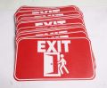 Dsign Entrance and Exit signages sticker 10X6"inches l waterproof l scratchproof, wall sticker.. 