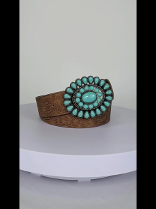 Adult Embossed Waist Belt with Adjustable Unique Carved Buckle Waistband PU Waist Belts for Rock Fan Wear Resistant