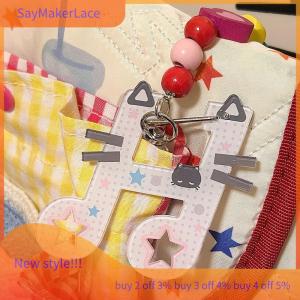 READY STOCK✨ Cartoon Cute Musical Notes Carabiner Acrylic Keychain Pendant Creative Backpack Hanging Decoration Accessories Holiday Gifts