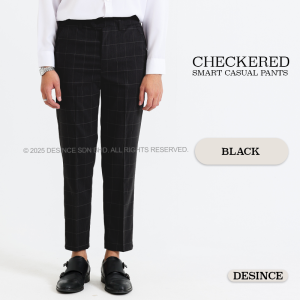 🇲🇾 DESINCE 😎 MEN CHECKERED PANT LONG PANTS FORMAL TROUSERS SMART CASUAL OFFICE SELUAR PANJANG LELAKI SLACK MP 112
