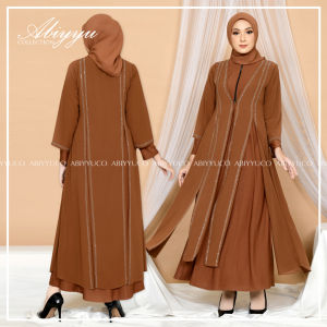 Gamis Abaya Turkey Hitam Turki Putih Turky Warna Warni Busui Terbaru | Abiyyuco TA9031