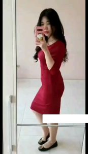 Dress Santi bodycon korean style terlaris