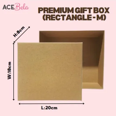 Premium Gift Box #Rectangle-M (L20 x W18 x H8cm)